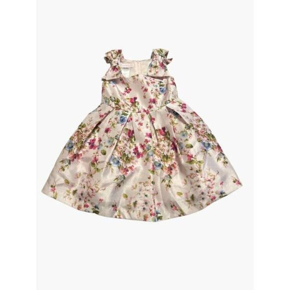 Bonnie Jean Baby Floral Sparkly Dress Girls Size 24 Months 2 available twins